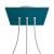  Square Rose-One with 3 row holes and 4 side holes ceiling rose kit, 200 mm