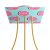 Square Rose-One ceiling rose set with 3 rows of holes and 4 side holes, 200 mm - PROMO