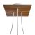  Square Rose-One 3 hole and 4 side hole ceiling rose kit, 200mm