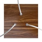 Square ceiling rose – A ceiling rose set with 3 holes and 4 side holes, 200 mm