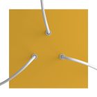 Square ceiling rose – A ceiling rose set with 3 holes and 4 side holes, 200 mm