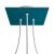  Square Rose-One 3 hole and 4 side hole ceiling rose kit, 200mm