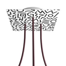    Square Rose-One 3-hole and 4-side hole ceiling rose set, 200 mm - PROMO