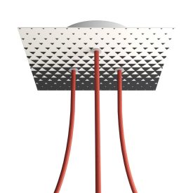    Square Rose-One 3-hole and 4-side hole ceiling rose set, 200 mm - PROMO