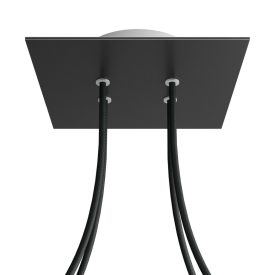   Square ceiling rose – A ceiling rose set with 4 holes and 4 side holes, 200 mm