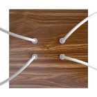 Square ceiling rose – A ceiling rose set with 4 holes and 4 side holes, 200 mm