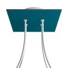 Square ceiling rose – A ceiling rose set with 4 holes and 4 side holes, 200 mm