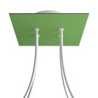 Square ceiling rose – A ceiling rose set with 4 holes and 4 side holes, 200 mm