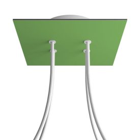   Square ceiling rose – A ceiling rose set with 4 holes and 4 side holes, 200 mm