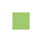 Square ceiling rose – A ceiling rose set with 4 holes and 4 side holes, 200 mm