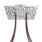  Square Rose-One 4-hole and 4-side hole ceiling rose set, 200 mm - PROMO