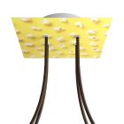  Square Rose-One 4-hole and 4-side hole ceiling rose set, 200 mm - PROMO