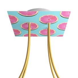    Square Rose-One 4-hole and 4-side hole ceiling rose set, 200 mm - PROMO