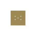 Square ceiling rose – A ceiling rose set with 5 holes and 4 side holes, 200 mm