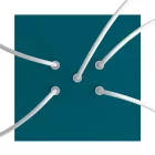 Square ceiling rose – A ceiling rose set with 5 holes and 4 side holes, 200 mm