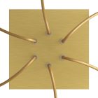 Square ceiling rose – A ceiling rose set with 6 holes and 4 side holes, 200 mm