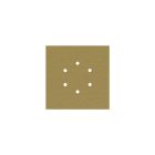 Square ceiling rose – A ceiling rose set with 6 holes and 4 side holes, 200 mm