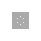 Square ceiling rose – A ceiling rose set with 6 holes and 4 side holes, 200 mm