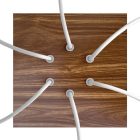 Square ceiling rose – A ceiling rose set with 6 holes and 4 side holes, 200 mm