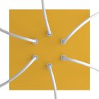 Square ceiling rose – A ceiling rose set with 6 holes and 4 side holes, 200 mm