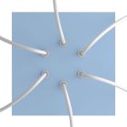 Square ceiling rose – A ceiling rose set with 6 holes and 4 side holes, 200 mm