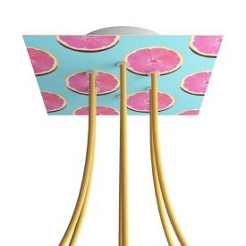    Square Rose-One 6-hole and 4-side hole ceiling rose set, 200 mm - PROMO