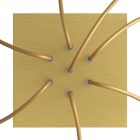 Square ceiling rose – A ceiling rose set with 7 holes and 4 side holes, 200 mm