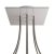  Square Rose-One 7 hole and 4 side hole ceiling rose kit, 200mm