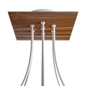   Square ceiling rose – A ceiling rose set with 7 holes and 4 side holes, 200 mm