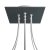 Square ceiling rose – A ceiling rose set with 7 holes and 4 side holes, 200 mm