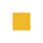 Square ceiling rose – A ceiling rose set with 7 holes and 4 side holes, 200 mm