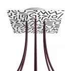  Square Rose-One 7-hole and 4-side hole ceiling rose set, 200 mm - PROMO