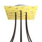  Square Rose-One 7-hole and 4-side hole ceiling rose set, 200 mm - PROMO