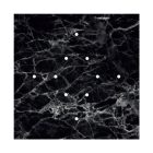 Square XXL Rose-One 10-hole and 4-side hole ceiling rosette set, 400 mm