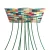  Square XXL Rose-One 10-hole and 4-side hole ceiling rose set, 400 mm - PROMO