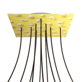    Square XXL Rose-One 10-hole and 4-side hole ceiling rose set, 400 mm - PROMO