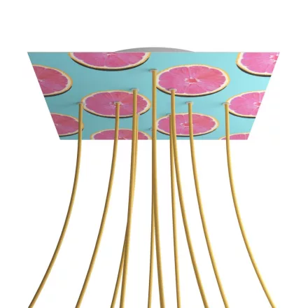  Square XXL Rose-One 10-hole and 4-side hole ceiling rose set, 400 mm - PROMO