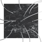 Square XXL Rose-One 12-hole and 4-side hole ceiling rosette set, 400 mm