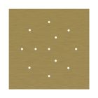 Square XXL Rose-One 12-hole and 4-side hole ceiling rosette set, 400 mm