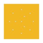 Square XXL Rose-One 12-hole and 4-side hole ceiling rosette set, 400 mm