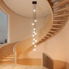 Square XXL Rose-One 12-hole and 4-side hole ceiling rosette set, 400 mm