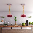  Square XXL Rose-One 12-hole and 4-side hole ceiling rose set, 400 mm - PROMO