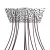  Square XXL Rose-One 12-hole and 4-side hole ceiling rose set, 400 mm - PROMO