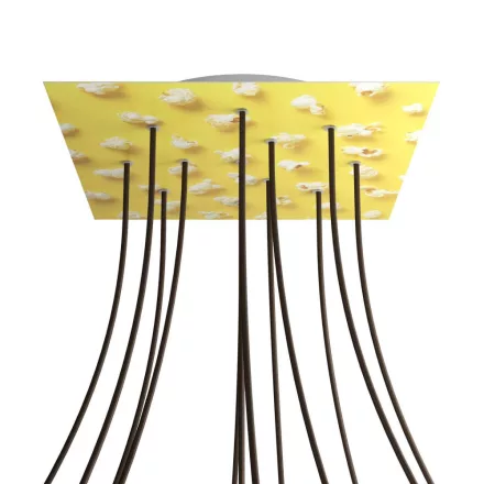  Square XXL Rose-One 12-hole and 4-side hole ceiling rose set, 400 mm - PROMO
