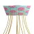  Square XXL Rose-One 12-hole and 4-side hole ceiling rose set, 400 mm - PROMO