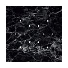 Square XXL Rose-One 14-hole and 4-side hole ceiling rosette set, 400 mm