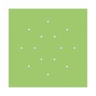 Square XXL Rose-One 14-hole and 4-side hole ceiling rosette set, 400 mm