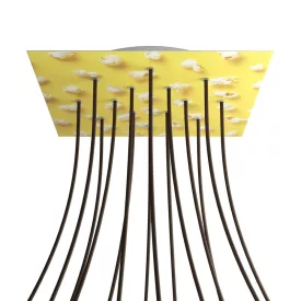    Square XXL Rose-One 14-hole and 4-side hole ceiling rose set, 400 mm - PROMO