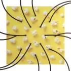  Square XXL Rose-One 14-hole and 4-side hole ceiling rose set, 400 mm - PROMO