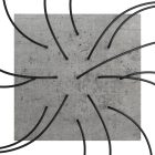 Square XXL Rose-One 15-hole and 4-side hole ceiling rosette set, 400 mm